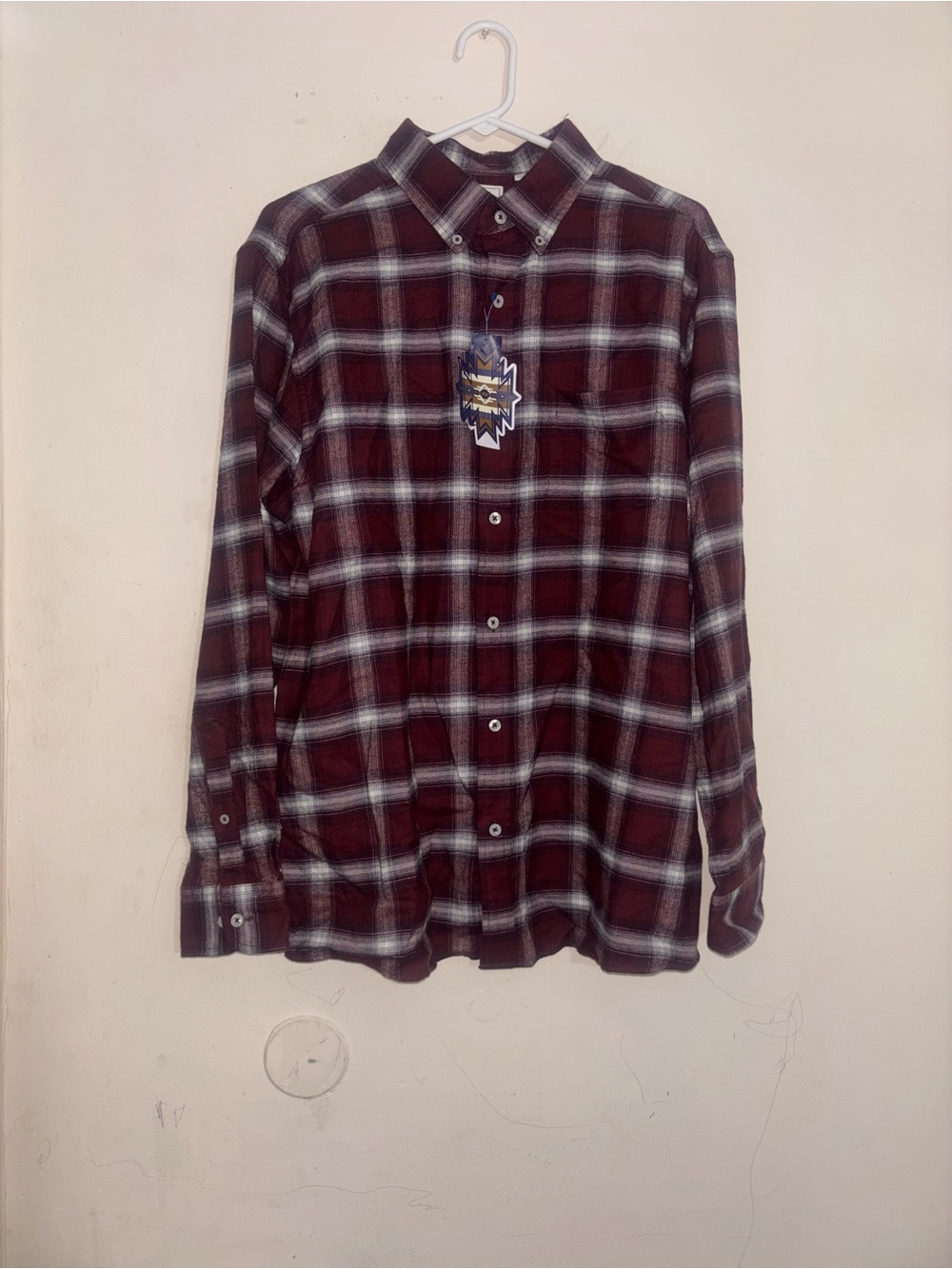ROWM Size L Mens Long Sleeve Mesa Sunset
Outdoor Flannel Shirt (Plaid)